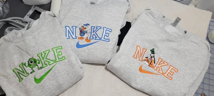 Custom Nike Logo on Sweaters